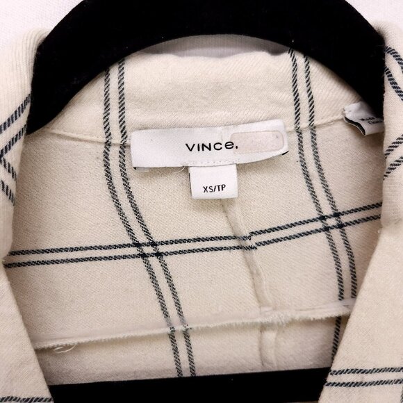 Vince Wool Blend Top Womens XS Oversized Boxy Long Sleeve Blouse Office Casual - Picture 7 of 11